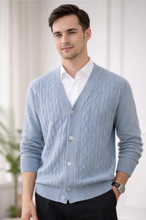 男装针织开衫